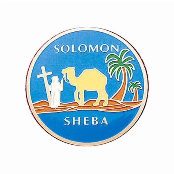 Freemasons Car Emblem Solomon Sheba Queen of the South Masonic bumper decal blue