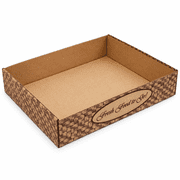 Freeport Paper Corrugated B-Flute Carry Box for Half Pans | 50/Bundle