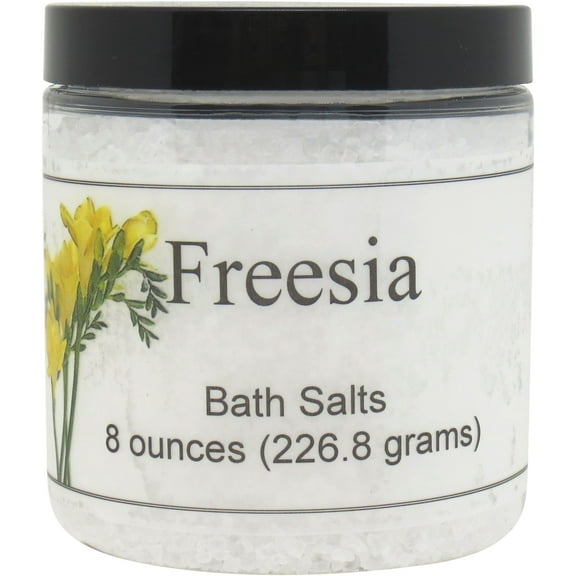 Freesia Bath Salts by Eclectic Lady, 8 ounces