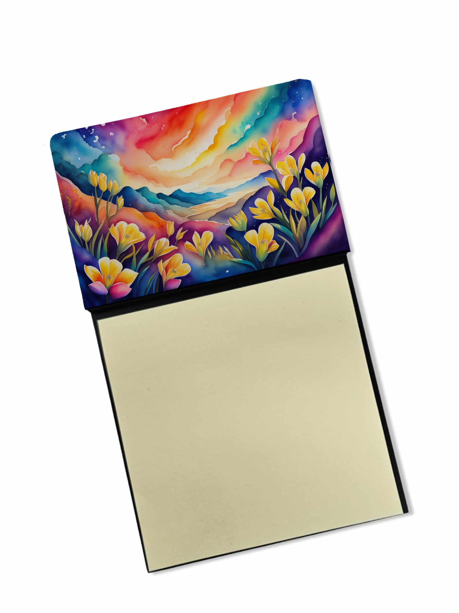 Freesia in Color Sticky Note Holder 3.25 in x 5.25 in