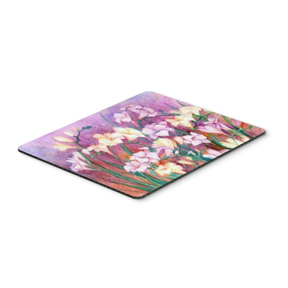 "Freesias Mouse Pad Hot Pad or Trivet"