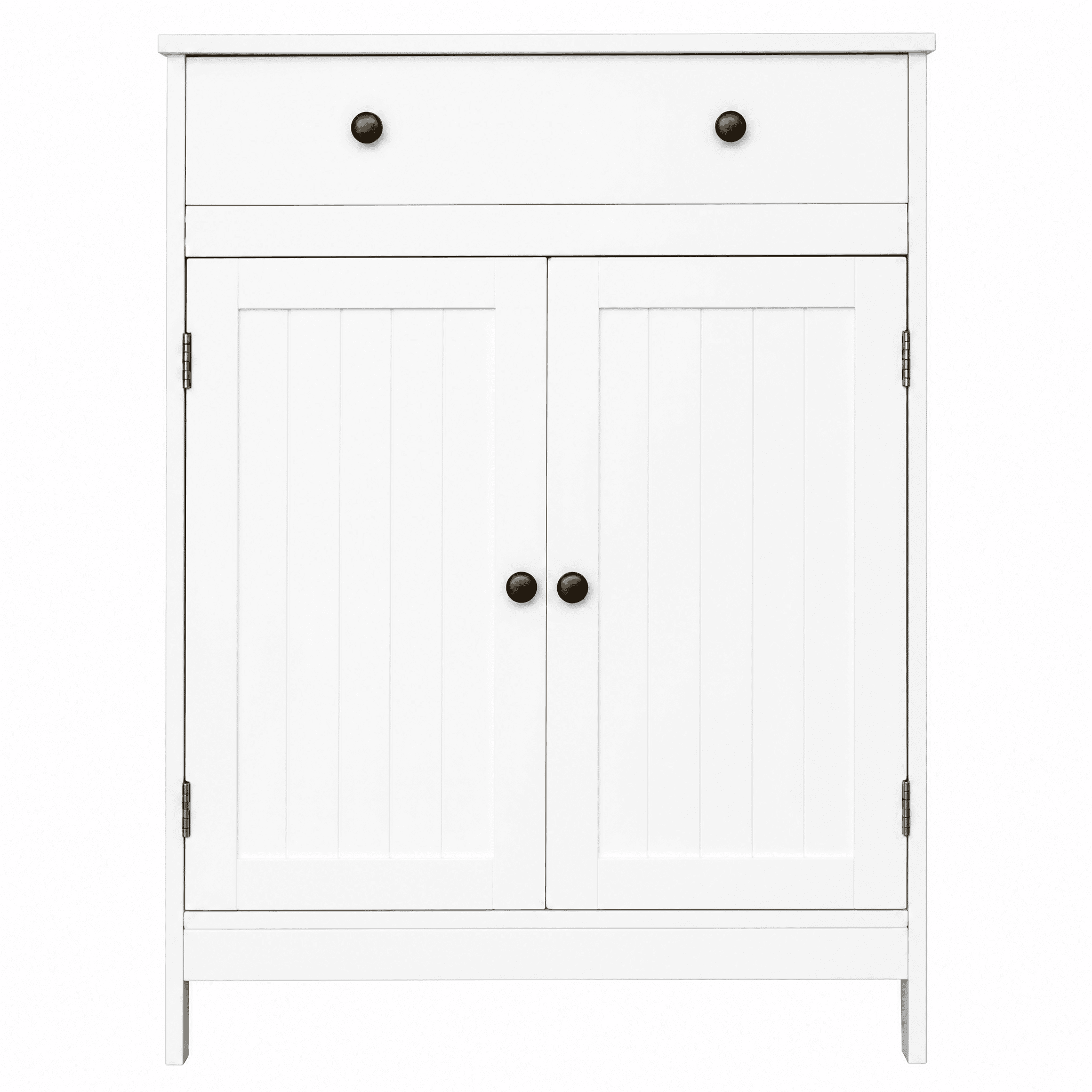 Freestand Cabinet with 2 Doors & 1 Drawer, White
