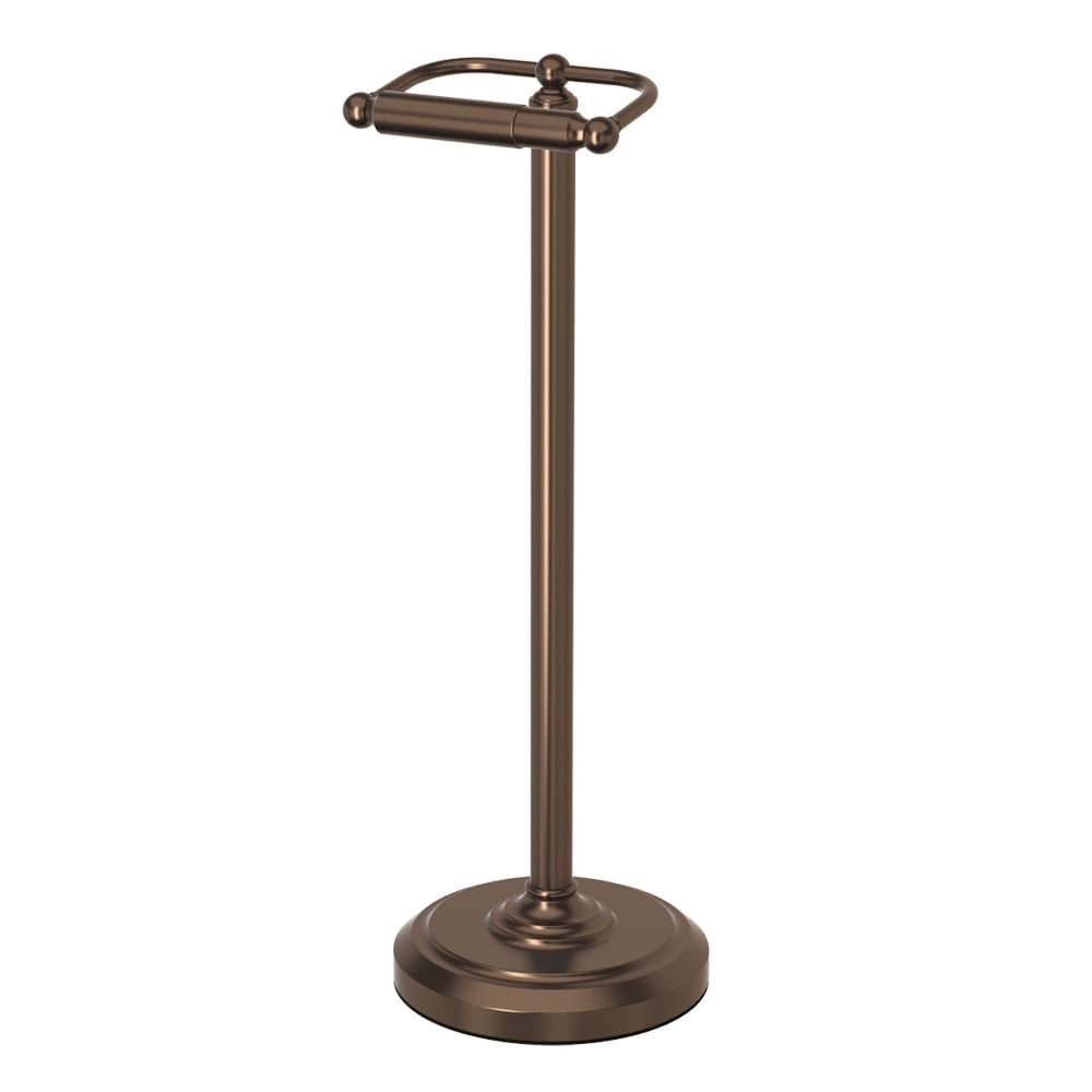 Bronze 22" Freestanding Toilet Paper Holder with Weighted Base