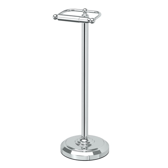 Gatco Freestanding Pedestal Toilet Paper Holder, Chrome
