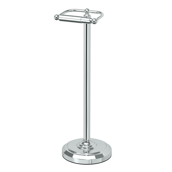 Gatco 1436C Pedestal Free Standing Toilet Paper Holder, Chrome