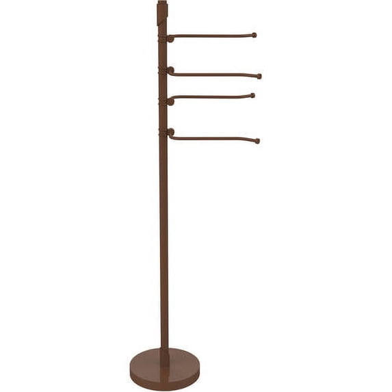Freestanding 49 Inch 4 Pivoting Swing Arm Towel Valet - Antique Bronze