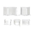 thumbnail image 1 of Freestanding 6-Panel Dog Gate with 4 Support Feet for Stairs-White, Dog Gate, Freestanding Pet Gate for The House, Doorway, Stairs, Pet Puppy Safety Fence, 1 of 8