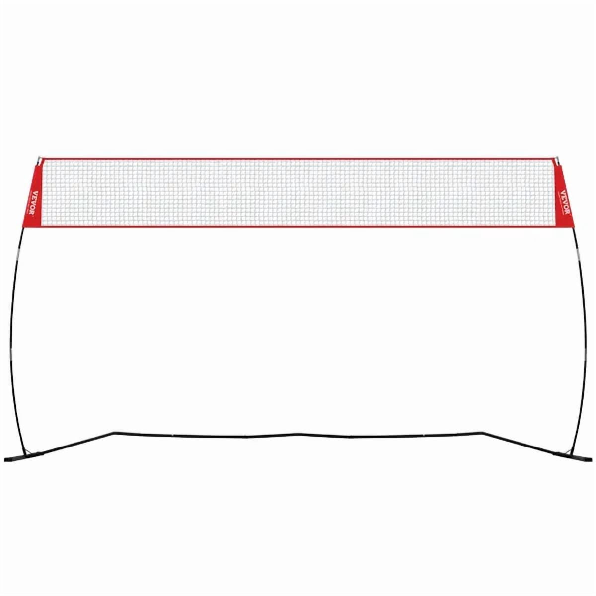 Freestanding Adjustable Height Volleyball Training Net Indoor Outdoor Portable with Carrying Bag Professional Practice Trainer for Hitting Serving Drills