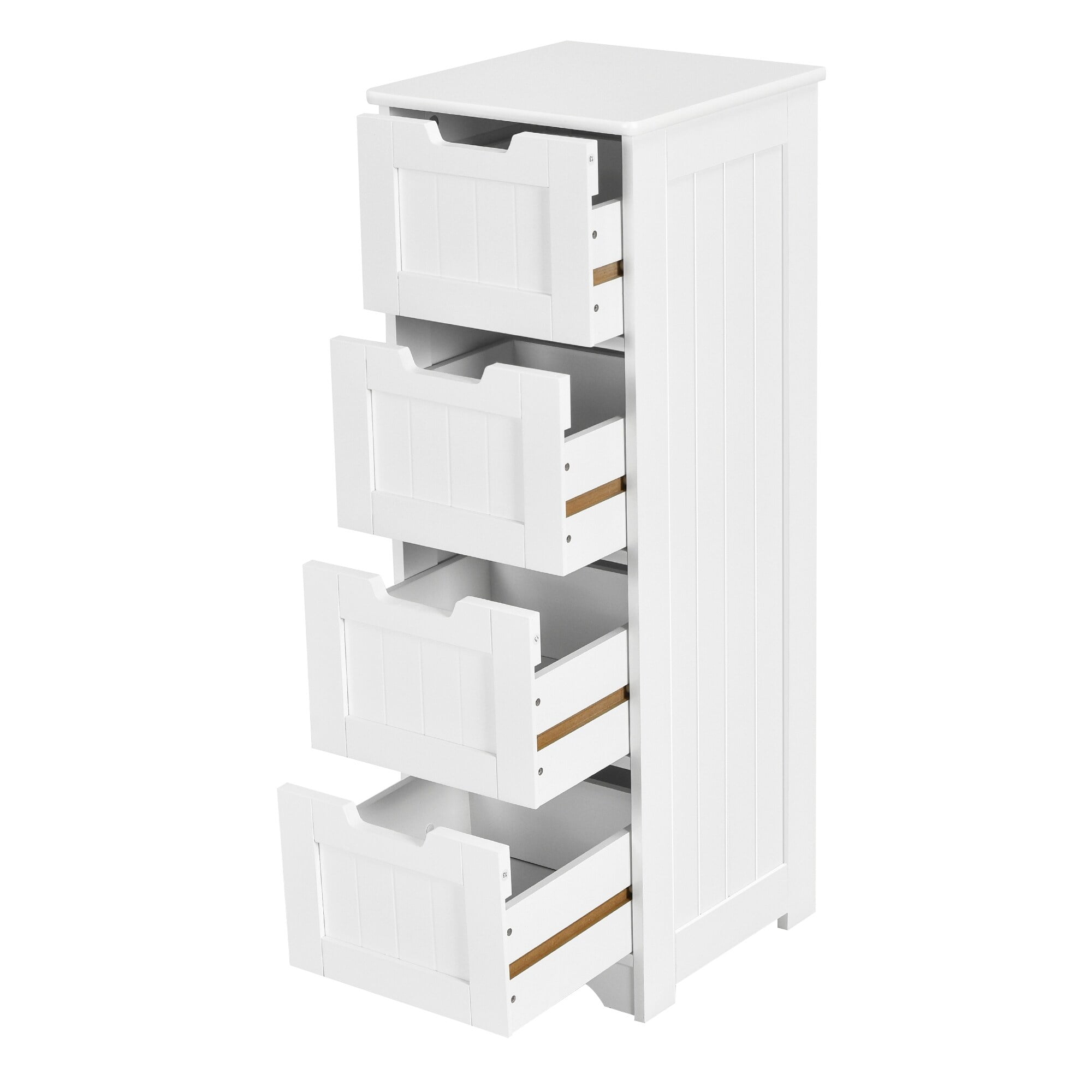 Freestanding Bathroom Floor Storage with 4 Drawers