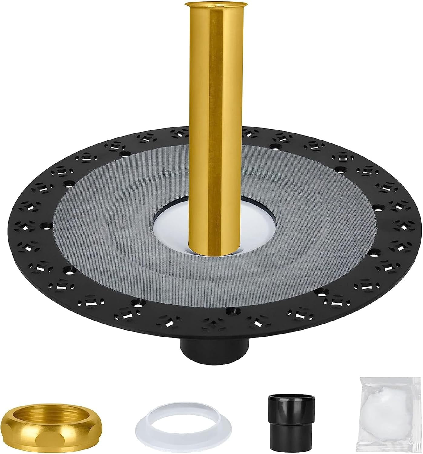 GNRZZT Freestanding Tub Drain Rough-in Kit - PVC & Brass, Universal Fit For All Freestanding Bathtubs