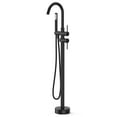 thumbnail image 1 of Freestanding Bathtub Faucet, Floor Mounted Tub Filler Faucet, Bathroom Tub Faucets with Handheld Shower, 1 of 7