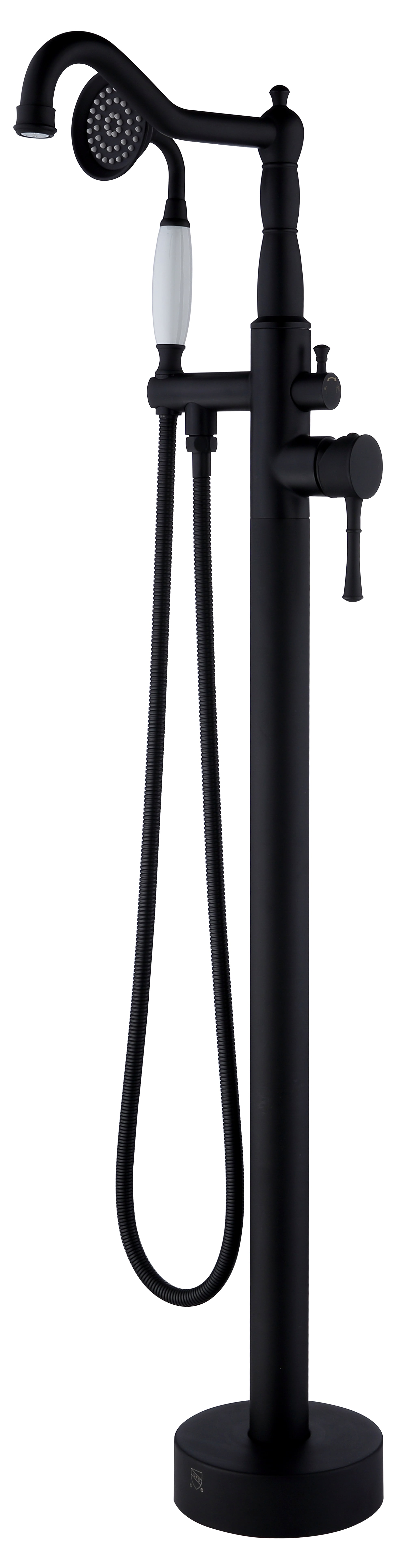 Freestanding Bathtub Faucet Tub Filler Free Standing Matte Black Tub