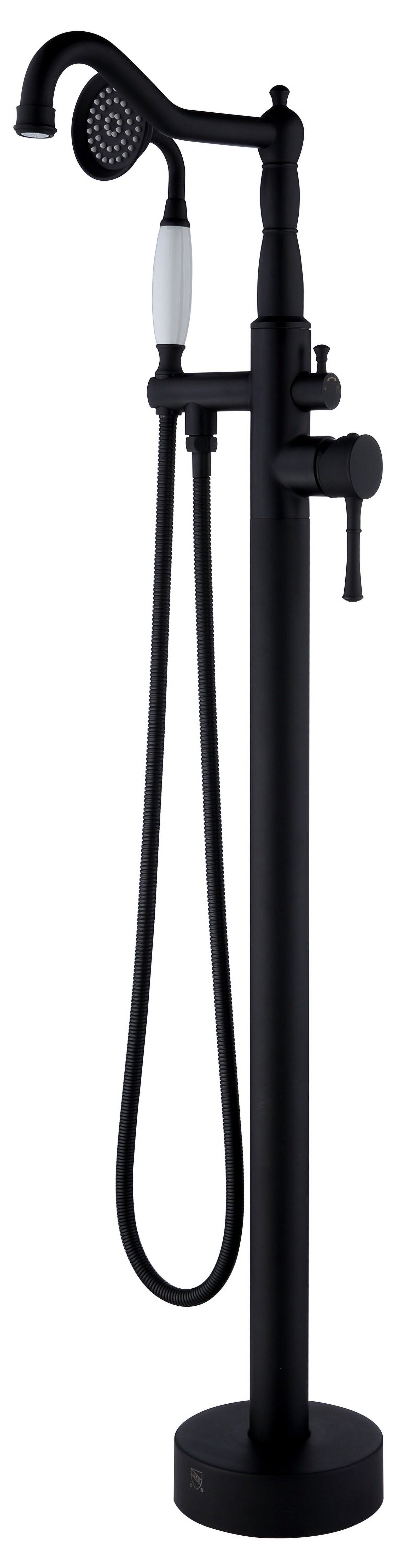 Freestanding Bathtub Faucet Tub Filler Free Standing Matte Black Tub