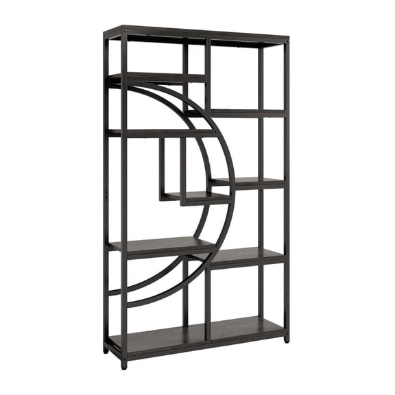 TribeSigns Freestanding Bookshelf, 68.9" Etagere Bookcase with 9 Open Shelves