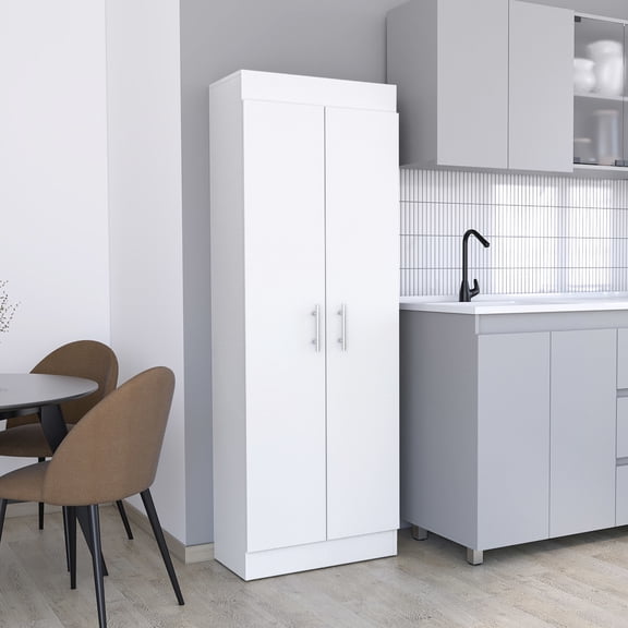 Two-Door Pantry Cabinet - Spacious and Organized Kitchen Storage