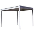 thumbnail image 1 of Arrow 10 x 10 x 8 ft Cool Grey Freestanding Carport/Patio Cover, 1 of 9