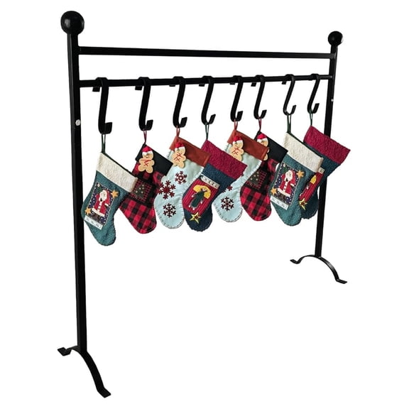 - Freestanding Christmas Stocking Holder Stand Floor 8 , Christmas Stocking Holder Stand, with Removable 8 - Black - 41 Long x 35.3 Height x 11 Wide