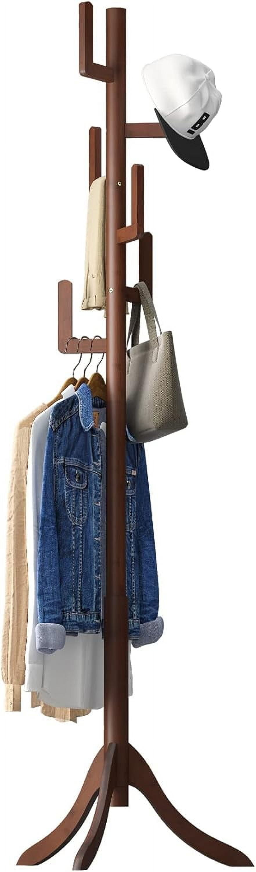 Freestanding Coat Rack, Bamboo Cactus Coat Rack, Adjustable Height ...