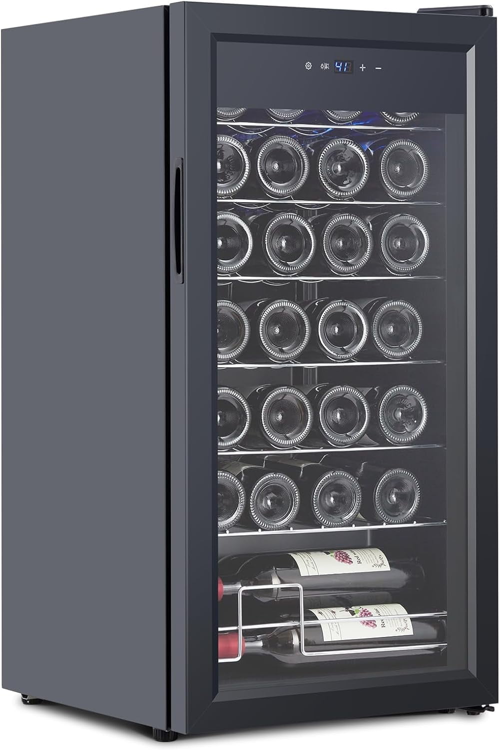 Freestanding Compressor Wine Cooler Refrigerator, featuring Touch