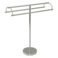 thumbnail image 1 of Freestanding Double Arm Towel Valet - Satin Nickel, 1 of 3