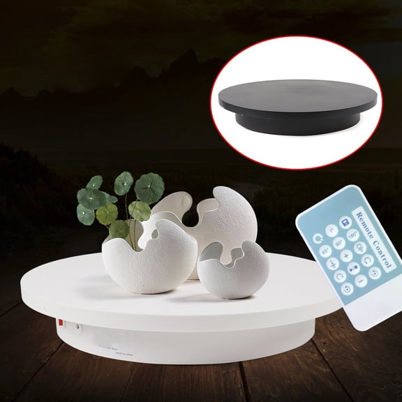 Freestanding Electric Rotating Turntable Display Stand Turntable Base White for Product Display for Stores