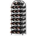 thumbnail image 1 of Freestanding Floor Metal Wine Rack with Iron Handle Stylish and Functional Wine Rack Cabinet, 1 of 2
