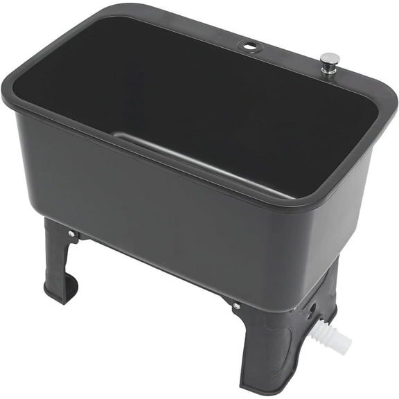 Freestanding Floor Mop Sink, Mop Sink,Plastic Mop Basin Household Mop Buckets for Balcony Bathroom Kitchen Restaurant Business Outdoor (Large - Black)