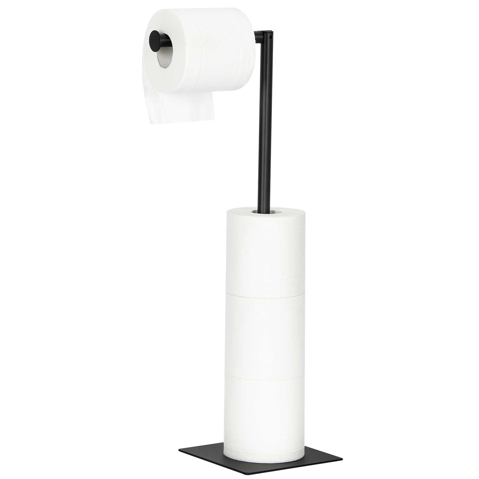Freestanding Floor Toilet Paper Holder Toilet Paper Dispenser Metal