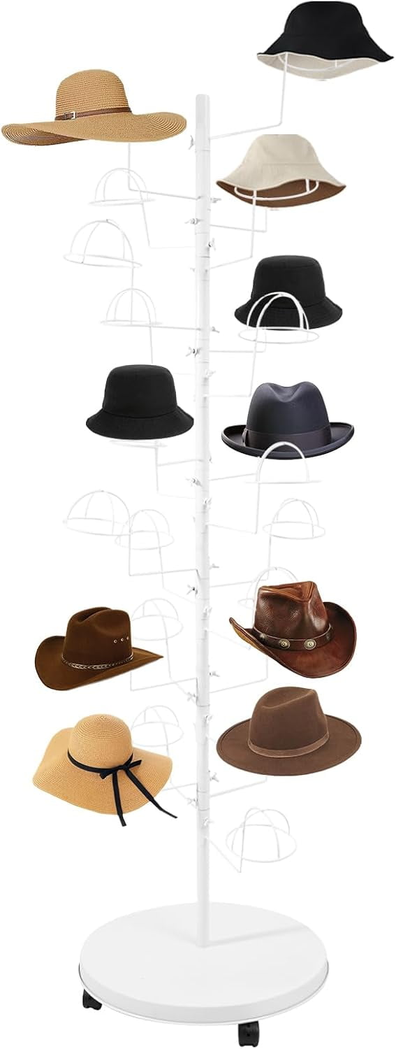 Freestanding Hats Rack Stand, Metal Hat Rack, Retail Freestanding Hat ...