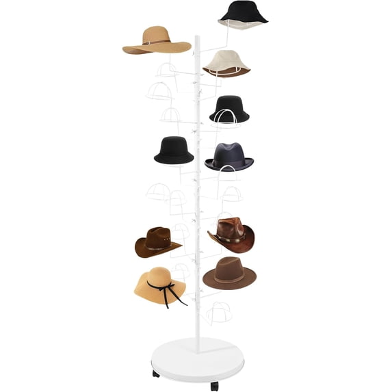 Joe Hat Rack Freestanding Hats Rack Stand, Metal Hat Rack, Retail Freestanding Hat ...