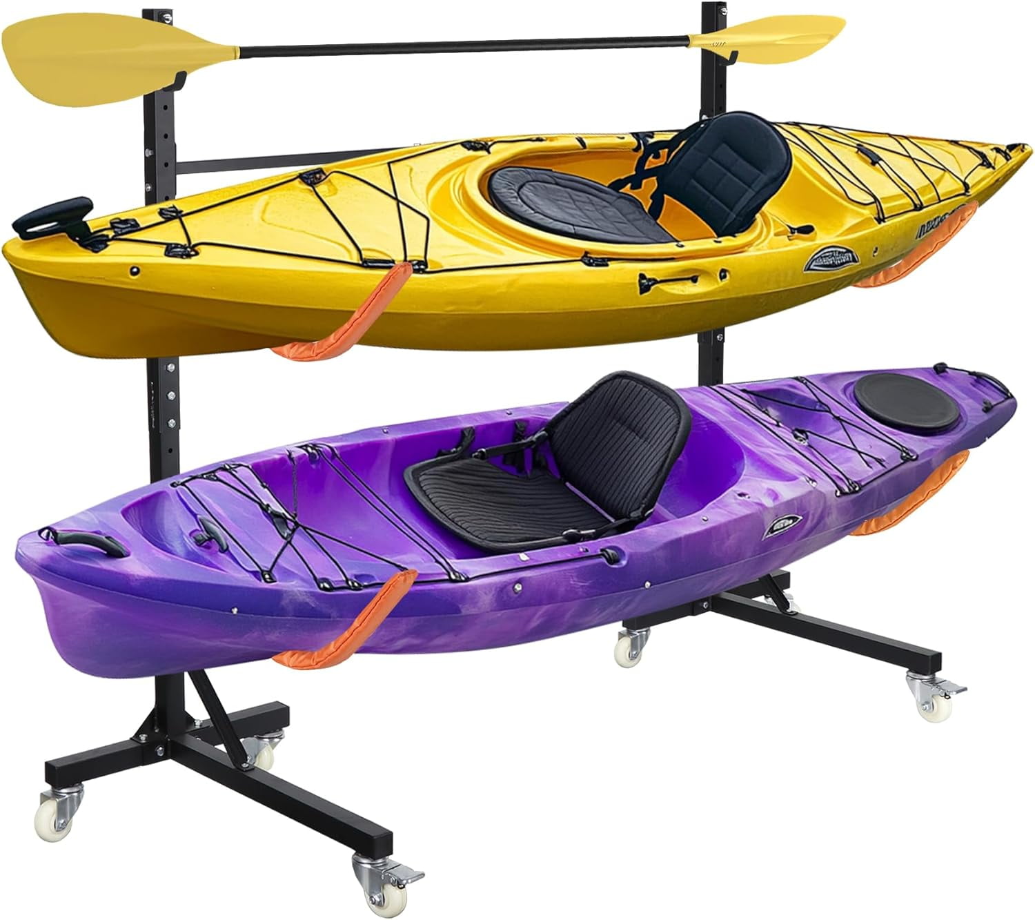 Freestanding Kayak Storage Rack 2 Kayaks/4 Kayaks, Kayak Racks for ...