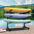 thumbnail image 1 of Freestanding Kayak Storage Rack - Holds  Kayaks, Heavy-Duty Adjustable Stand with Lockable Wheels for Canoe, SUP & Surfboard, 1 of 18