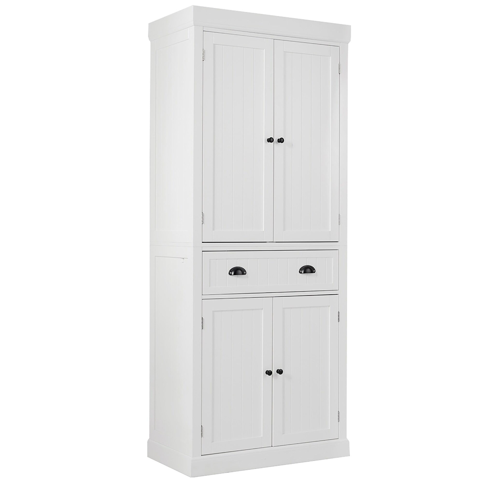 Freestanding Kitchen Pantry Cupboard with Adjustable Shelves