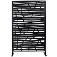 thumbnail image 1 of Freestanding Metal Privacy Screen 76"H×48"W – Outdoor & Indoor Room Divider for Deck, Balcony, Patio & Garden – Durable Privacy Solution, 1 of 9