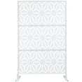 thumbnail image 1 of Freestanding Metal Privacy Screen for Patio and Deck - Indoor Outdoor Room Divider with Weatherproof Design for Balcony, Garden and Poolside, 1 of 9