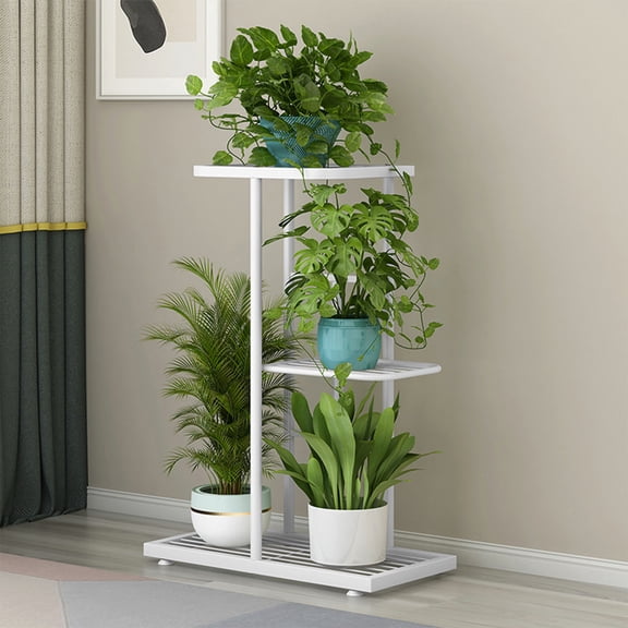 Freestanding Metal Storage Rack Multi Tier Adjustable Shelf Unit Heavy Duty Organizer for Kitchen Pantry Garage Bathroom Laundry Closet Display Shelving for Plants Tools
