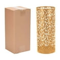 thumbnail image 1 of Freestanding Metal Umbrella Stand & Organizer | Hollowed Round Design for Entryway, Office or Home | Rust-Resistant Powder Coating | Holds Multiple Umbrellas & Canes | Includes 1 Dried Flower Bucket, 1 of 5