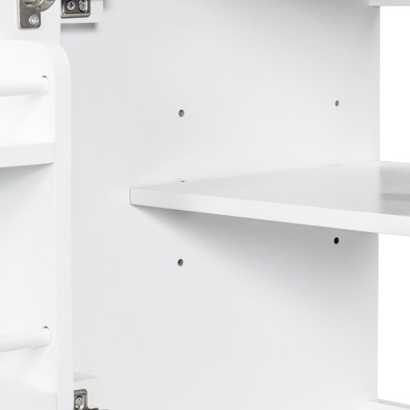 Freestanding Mounting - Pre - drilled for 4" Faucet - Bathroom Installation - Convenient Vanity Combo