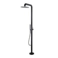 thumbnail image 1 of Freestanding Outdoor Shower with Detachable Shower Head, Deck Mounted Shower Faucet Set, 1 of 5