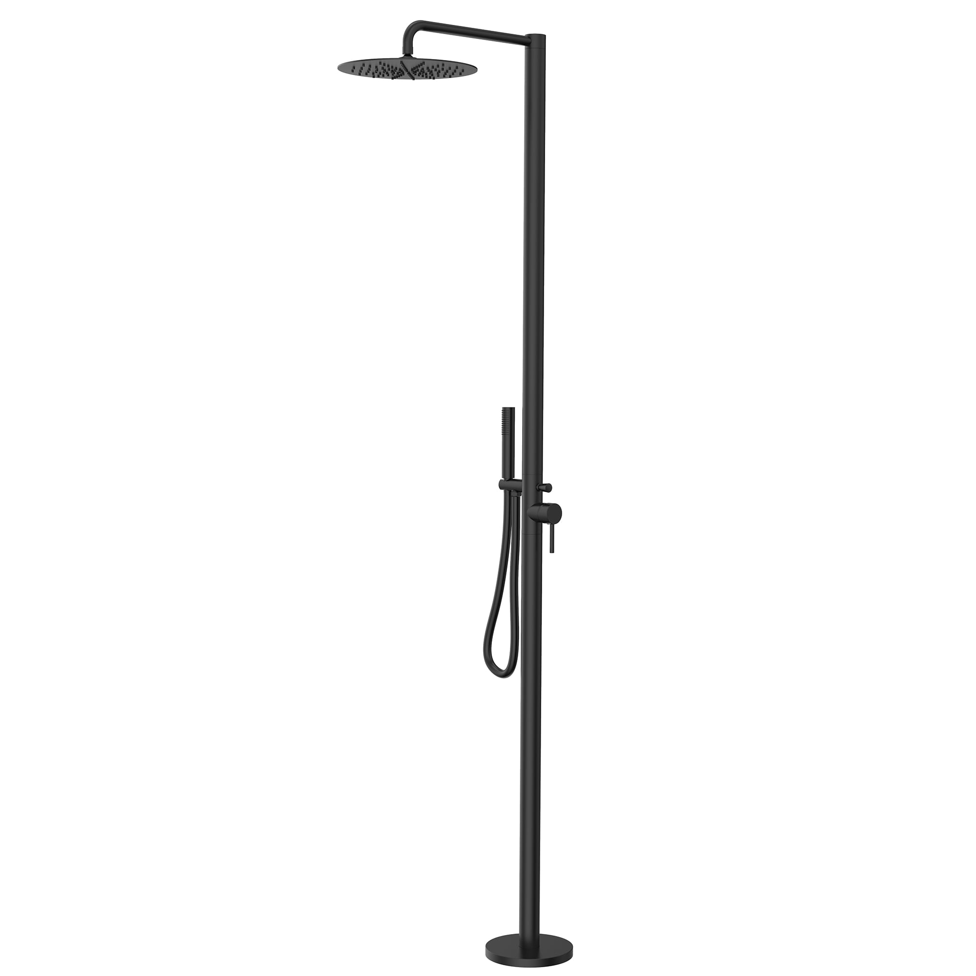 Freestanding Outdoor Shower with Detachable Shower Head, Deck Mounted
