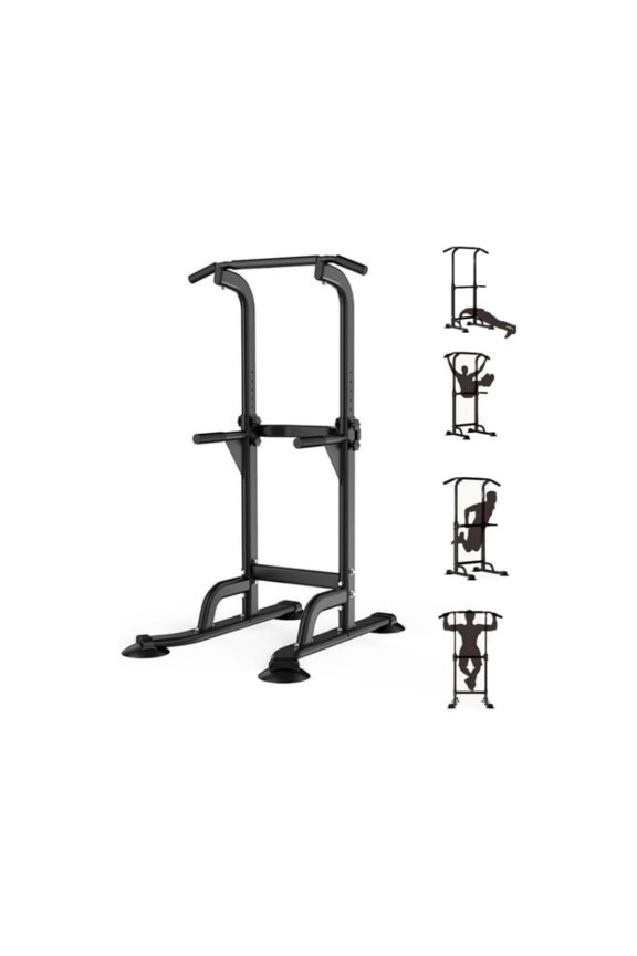 Freestanding Pull Up Bar for Home Gym,Adjustable Power Tower Pull Up Bar Station with 300 Lbs Weight Capacity,Pull Up Station Machine Sturdy & Easy Assembly, Ideal for Teens, Men, Women