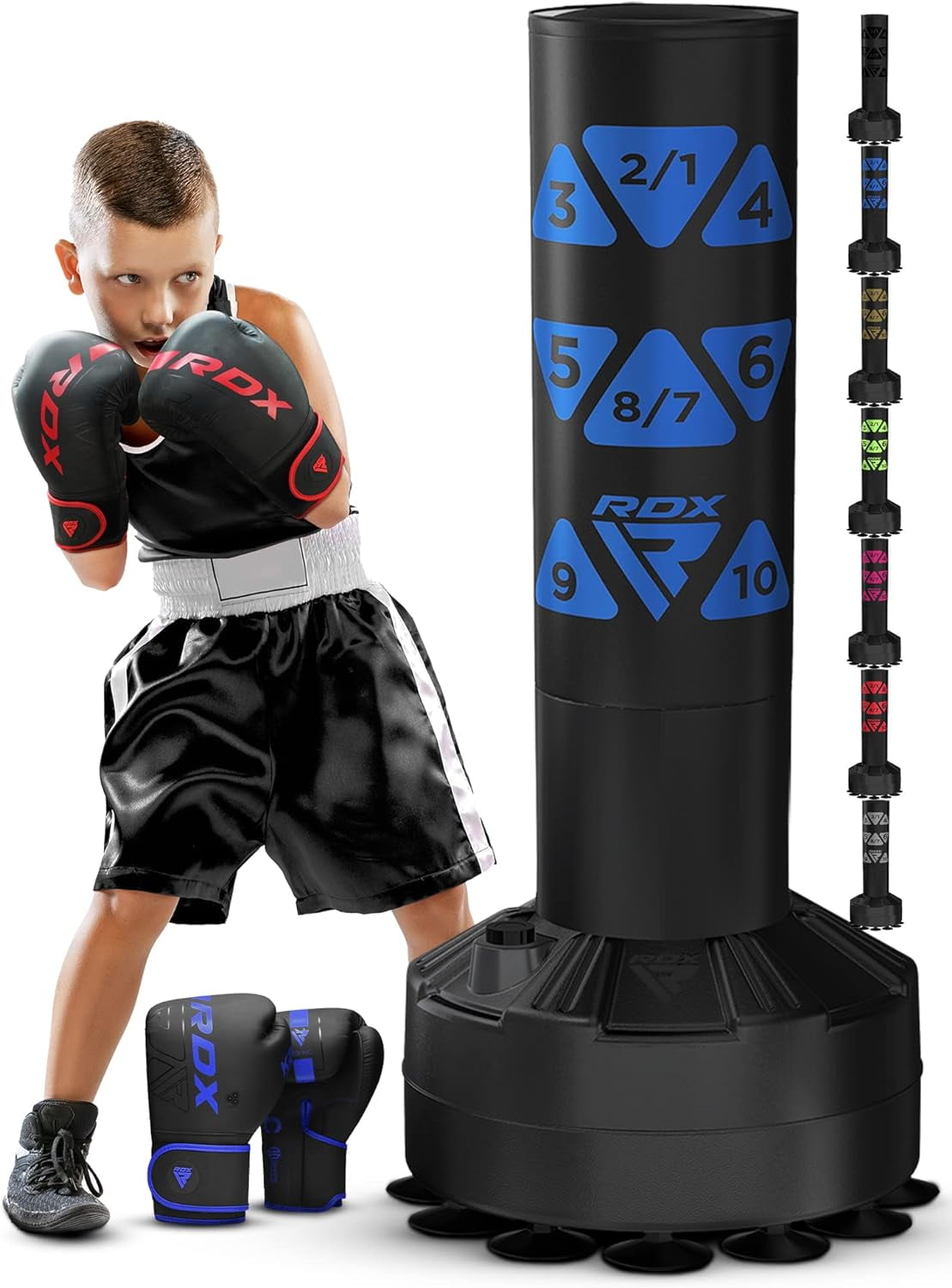 Freestanding Punching Bag With Gloves, 4FT Heavy Duty Junior RONIN
