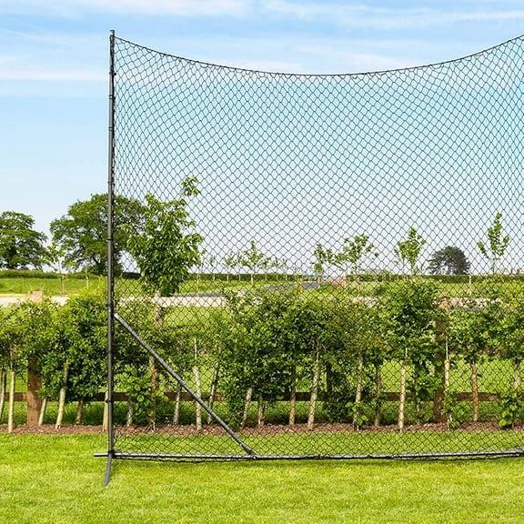 Freestanding STOP THAT BALL™ Backstop Net System | Multi-Sport Ball Stop Net & Posts [10ft High]