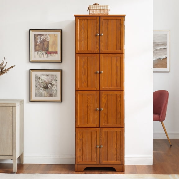 MDF, 8 Independent Doors - Ideal for Small Spaces - Kitchen, Closet - Store Items Neatly