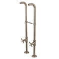 thumbnail image 1 of Freestanding Supply Line with Stop Value & Handle, Brushed Nickel - 4.56 x 6 x 32.25 in., 1 of 1