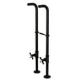 thumbnail image 1 of Freestanding Supply Line with Stop Value & Handle, Matte Black - 4.56 x 6 x 32.25 in., 1 of 1