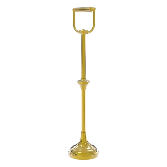 Freestanding Toilet Tissue Holder - Polished Brass