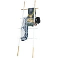 thumbnail image 1 of Freestanding Towel Ladder Rack, Space Saving, No-Scratch Wood, for Household Use, White, 1 of 16