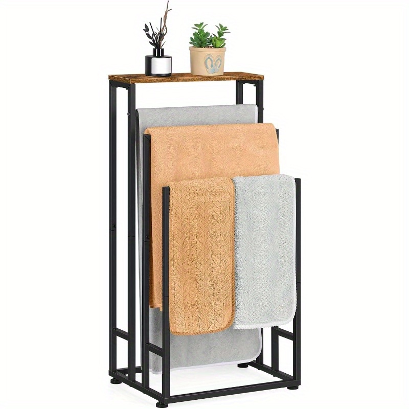 Freestanding Towel Racks for Bathroom 3 Tier Towel Drying Rack Standing ...