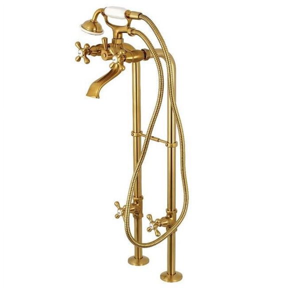 Freestanding Tub Faucet Package Brushed Brass